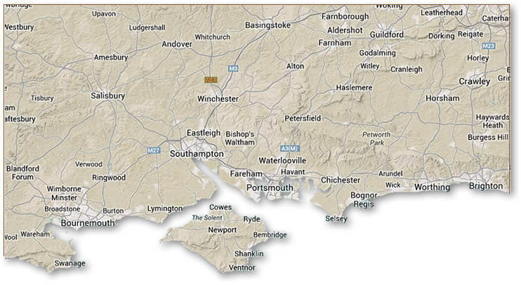 southampton area map
